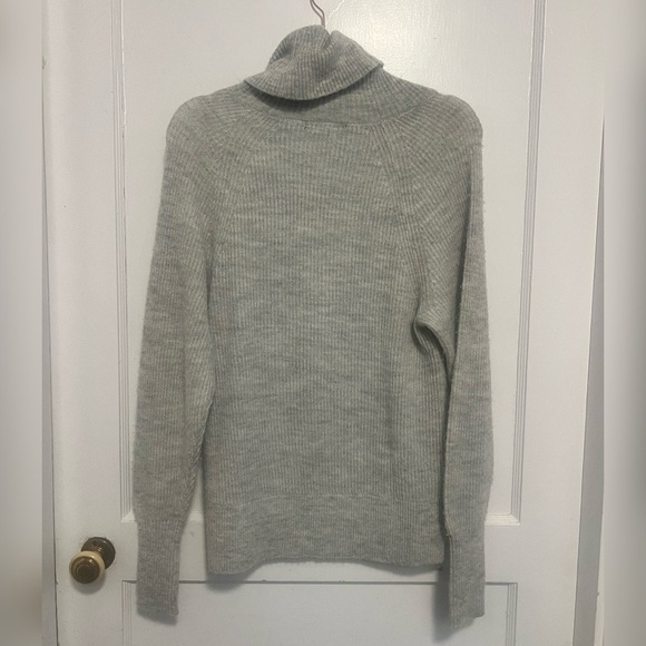 Quince Baby Alpaca-Wool Turtleneck LIGHT GREY Size S - Picture 6 of 6